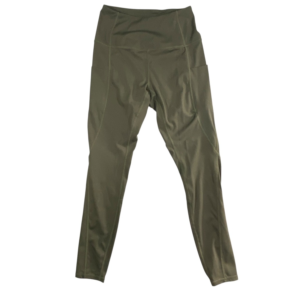 All in Motion Womens High Waisted Pocket Leggings Olive Green Activewear Small - Picture 1 of 15